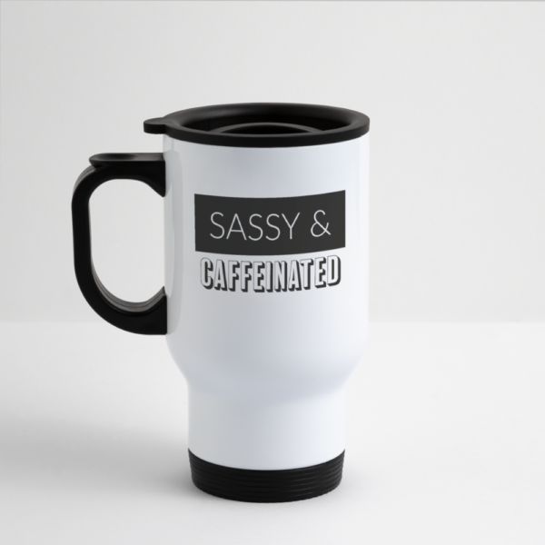 Sassy and Caffeinated Travel Mug - Image 5