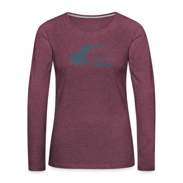 I Love Frogs - Women's Premium Long Sleeve T-Shirt - Image 2