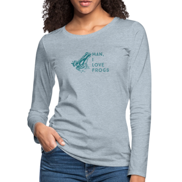 I Love Frogs - Women's Premium Long Sleeve T-Shirt - Image 9