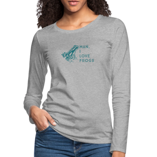 I Love Frogs - Women's Premium Long Sleeve T-Shirt - Image 15