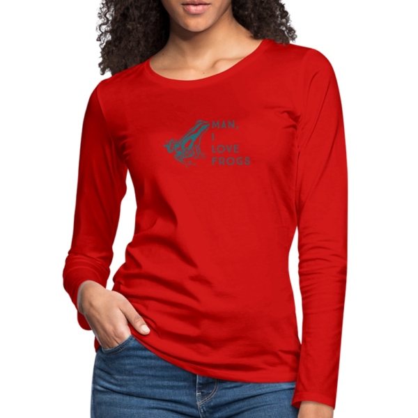 I Love Frogs - Women's Premium Long Sleeve T-Shirt