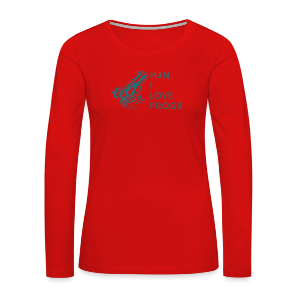 I Love Frogs - Women's Premium Long Sleeve T-Shirt - Image 19