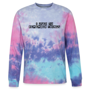 Remember Things Tie Dye Long Sleeve T-shirt